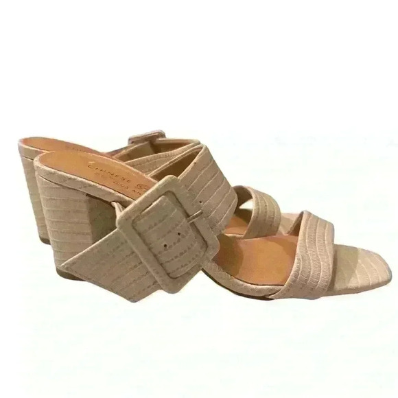 Chinese Laundry Double Strap  Size 7 Block heel buckles - Picture 3 of 6